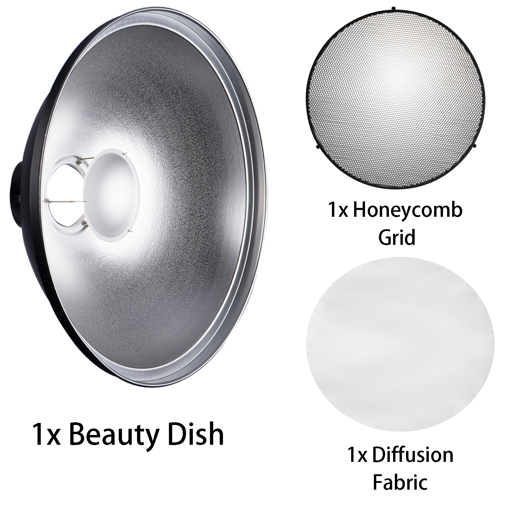 Beauty Dish Softbox - Selens Reflector Beauty Dish 30/42/55cm Honeycomb