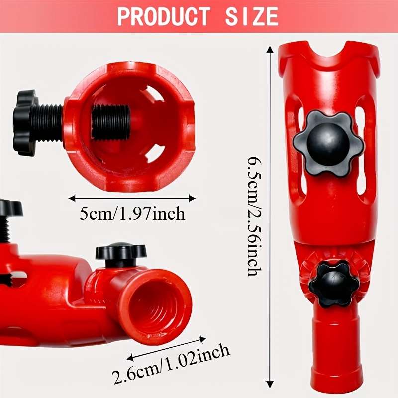 Photography Angle - Red Multi-angle Paint Roller Extender with