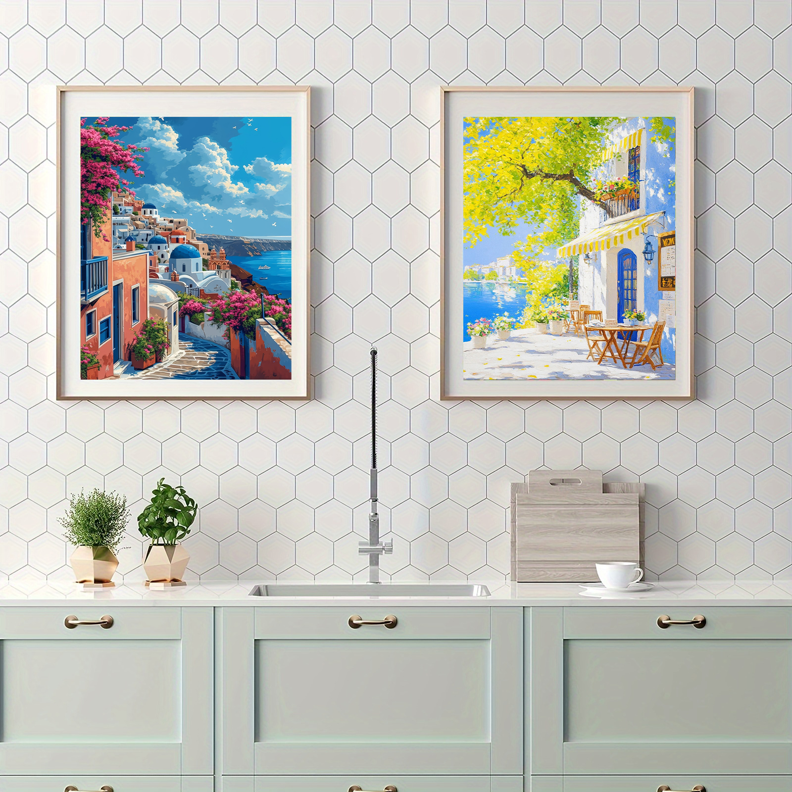 1pc Colorful Coastal Cityscape - Photography Angle recension och pris