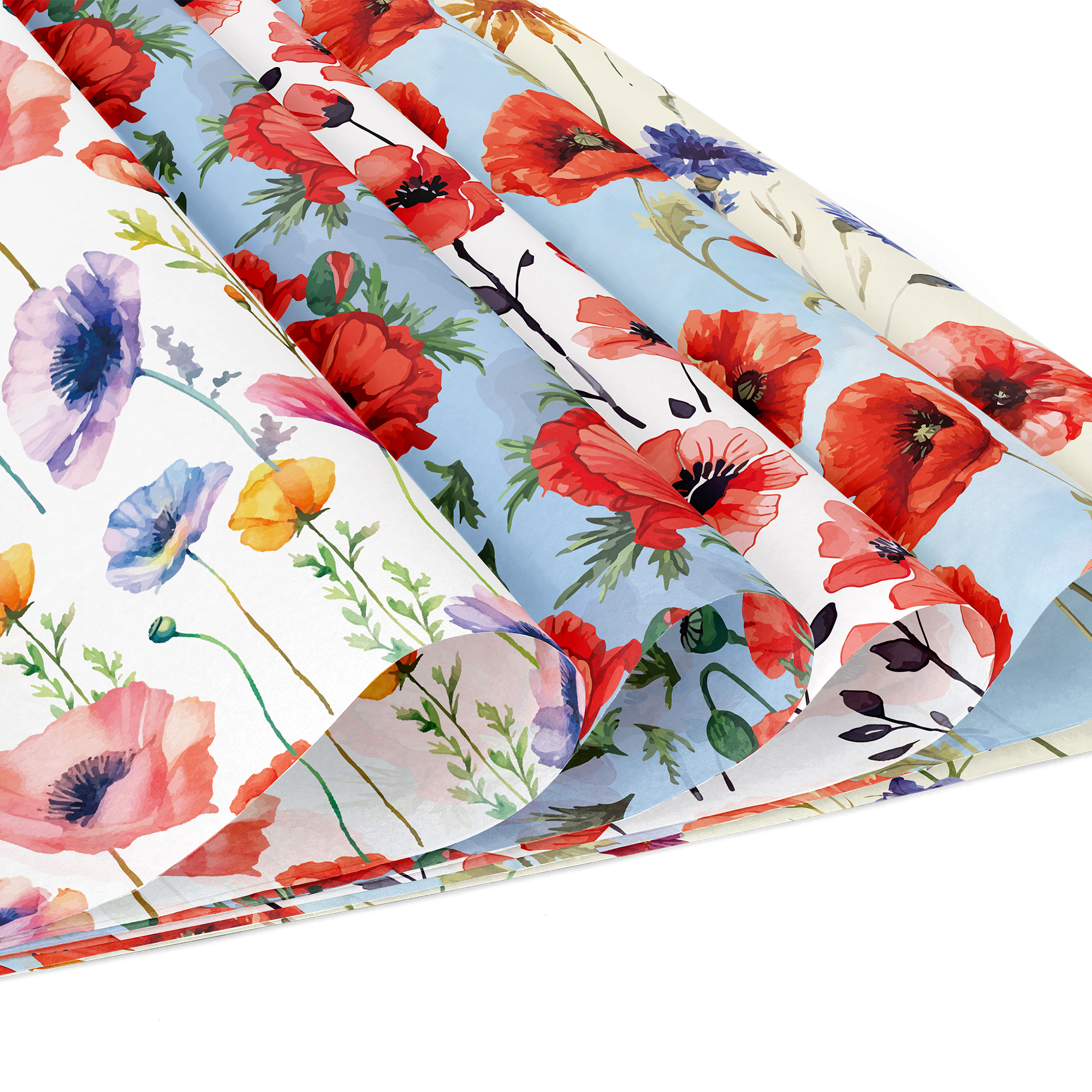 24pcs 30*30cm Poppy Red Flower - Photography Class recension och pris