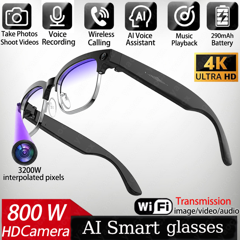 4K Smart AI Glasses 8MP Camera - Photography Unit recension och pris