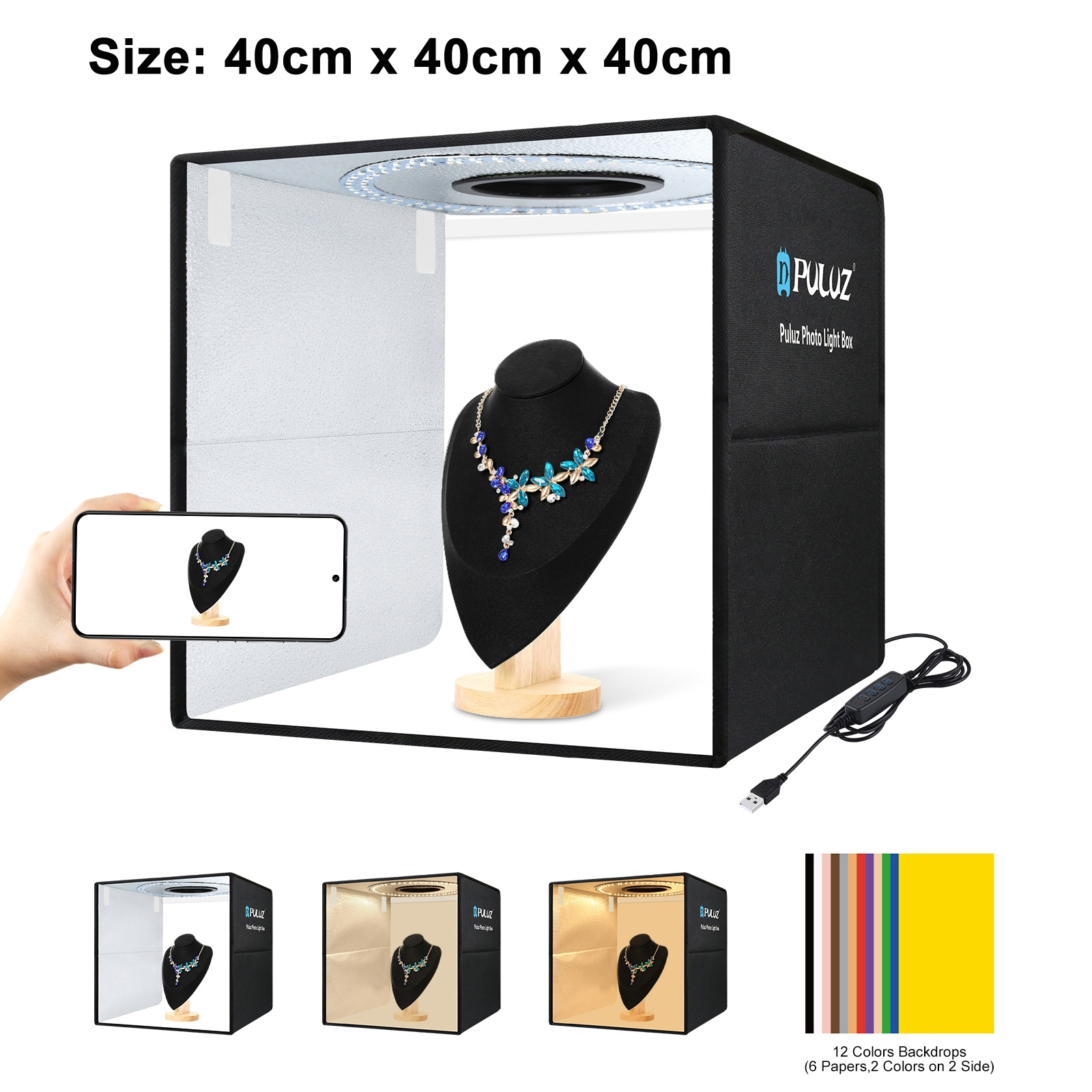 PULUZ 40cm Folding Portable Ri - Photography Desk recension och pris