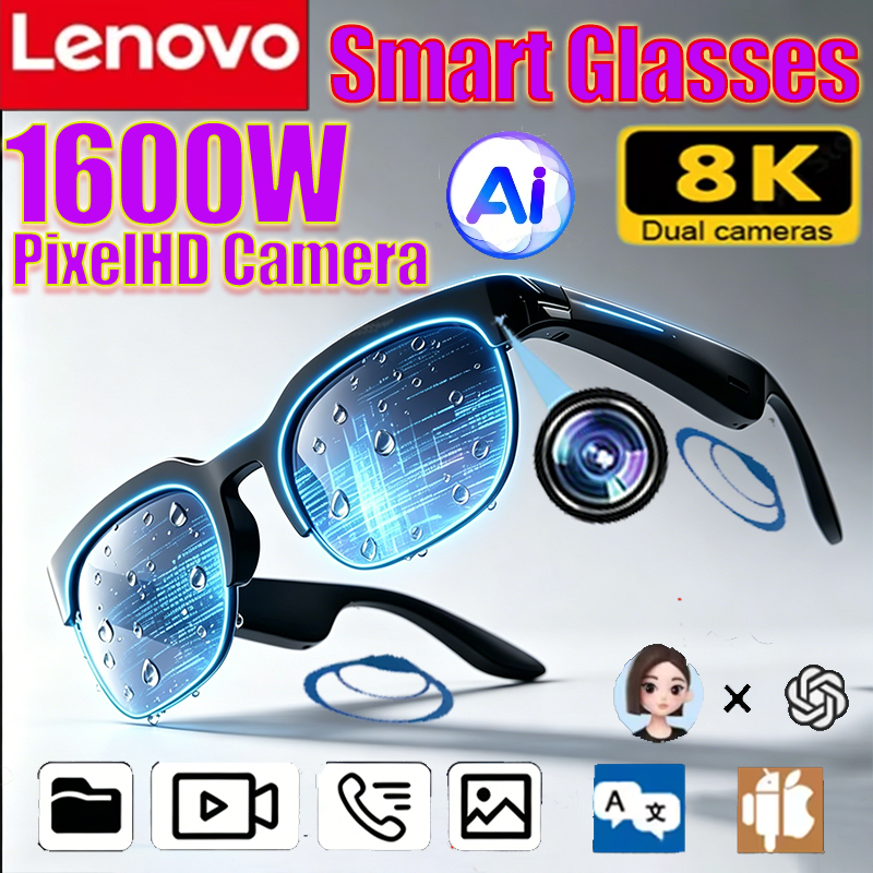 Lenovo  Smart Glasses 8K AI Tr - Photography Unit recension och pris