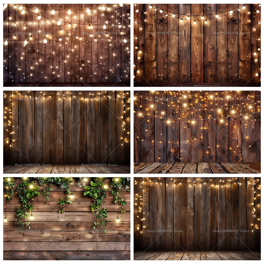 Rustic Wooden with String Ligh - Photography Website recension och pris