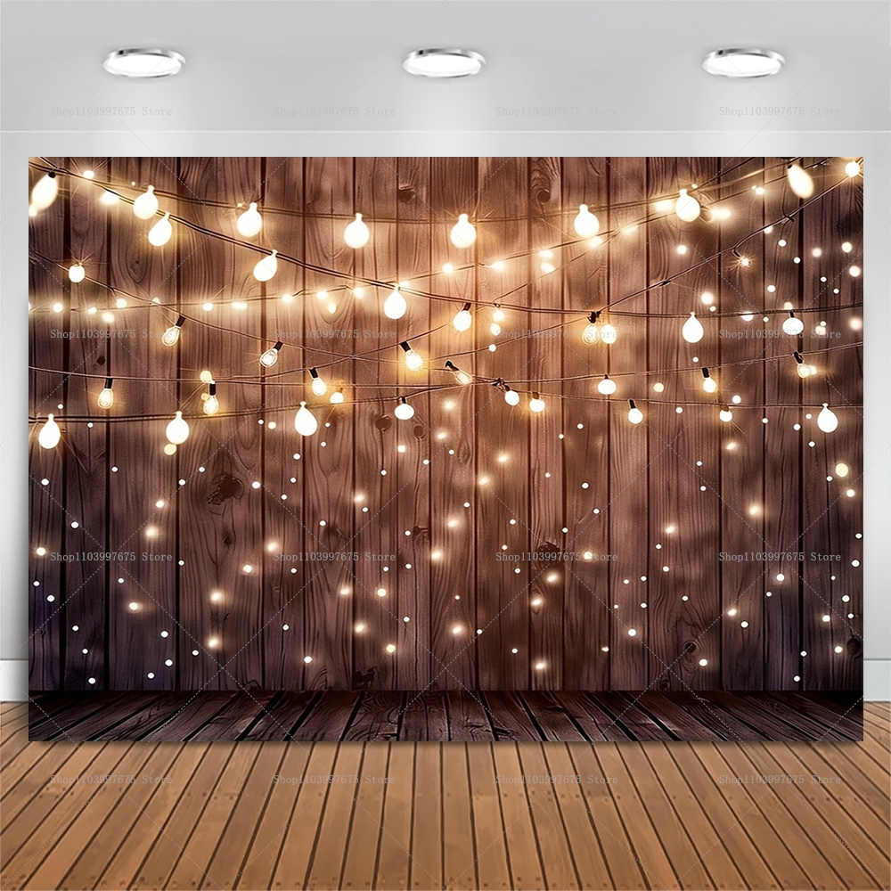 Rustic Wooden with String Ligh - Photography Website recension och pris