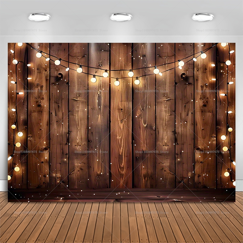 Rustic Wooden with String Ligh - Photography Website recension och pris