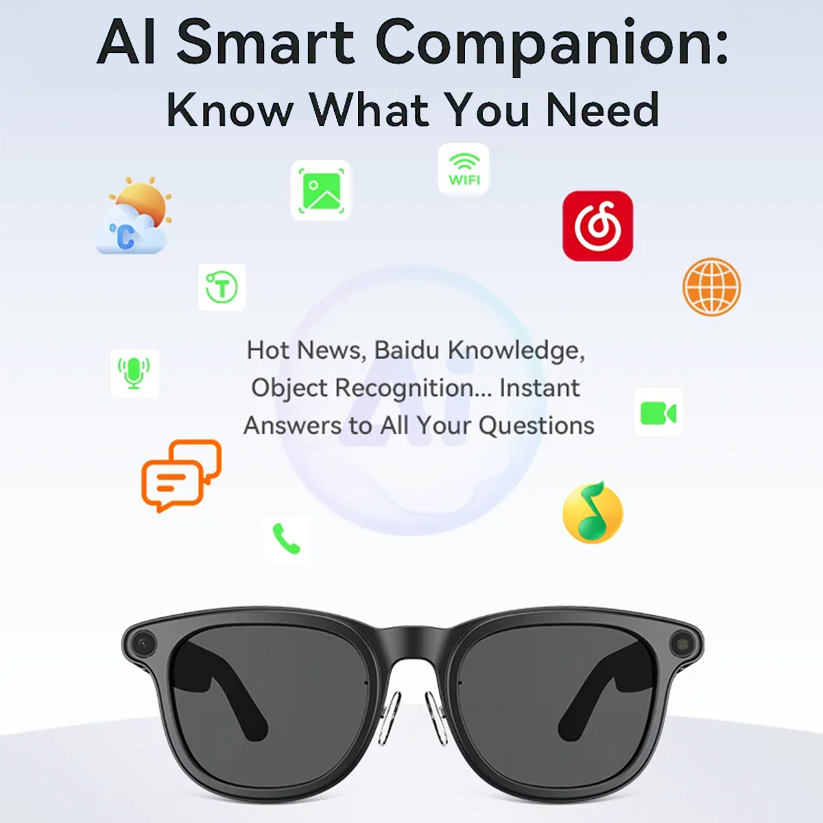 VWAR Smart Glasses with 3600mA - Photography Translate recension och pris