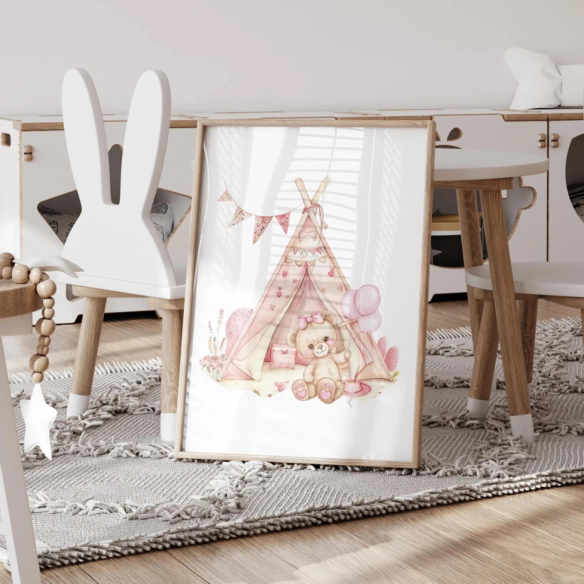 Pink Dream Bear Carousel Tent  - Photography Image recension och pris