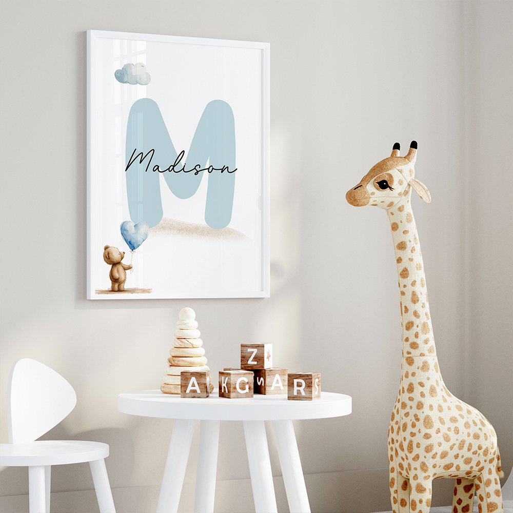 3pcs Personalized Name Blue Be - Photography Image recension och pris