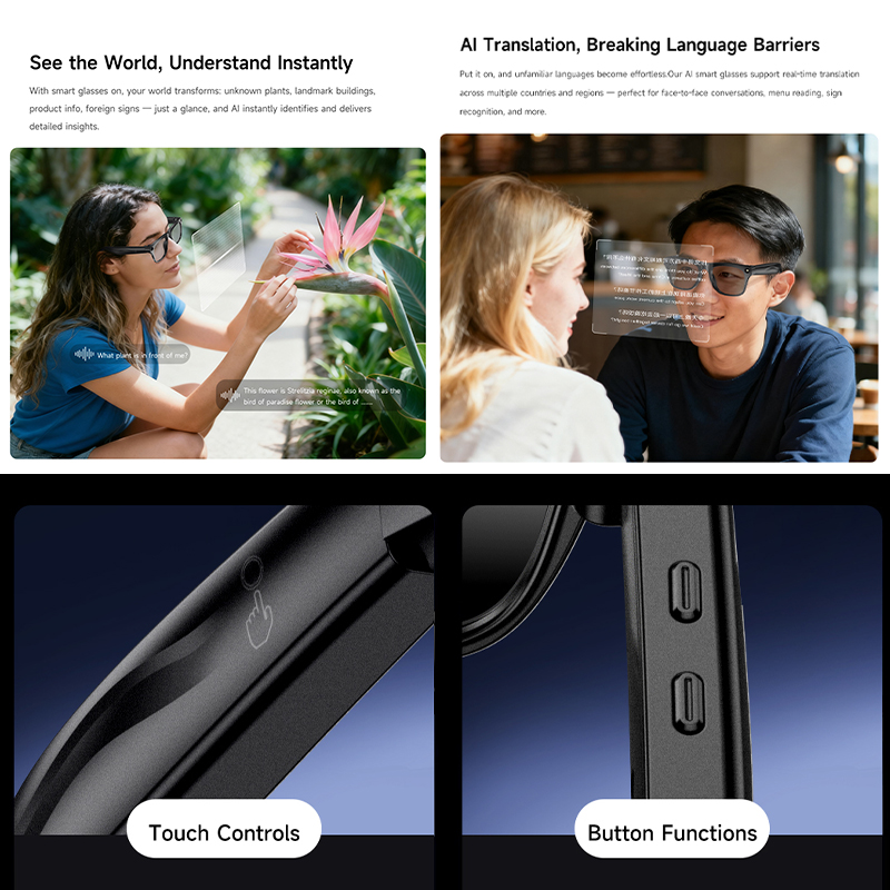 New AI Smart Glasses Anti-Shak - Photography Translate recension och pris