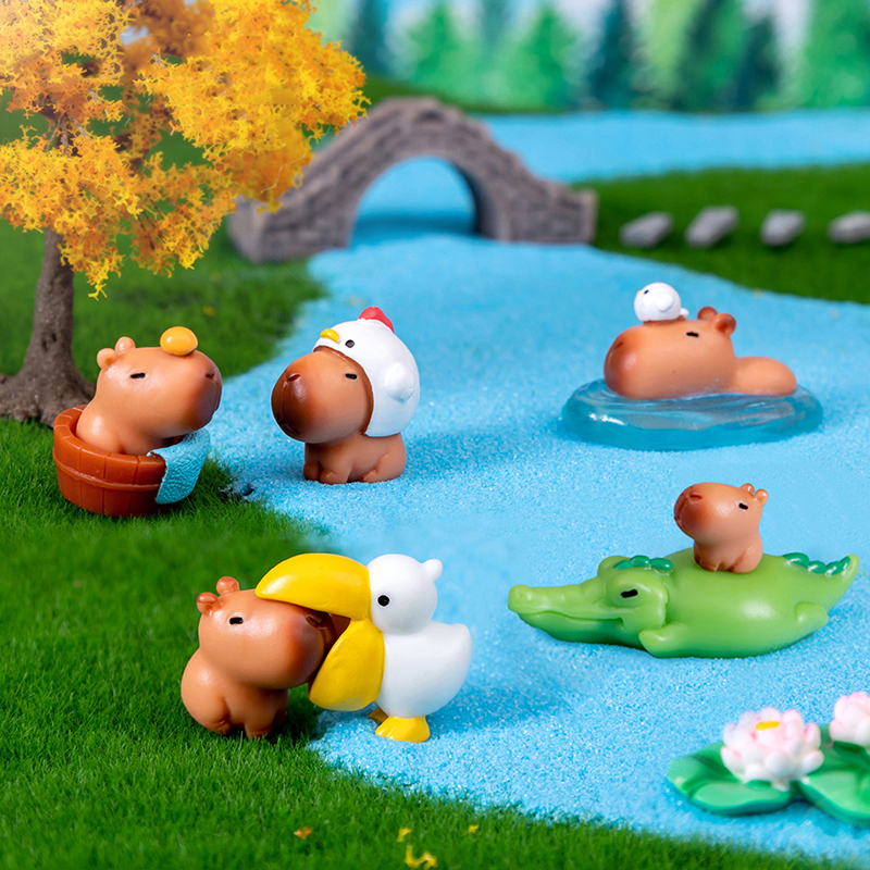 10pcs Miniature Capybara Figur - Photography Desk recension och pris