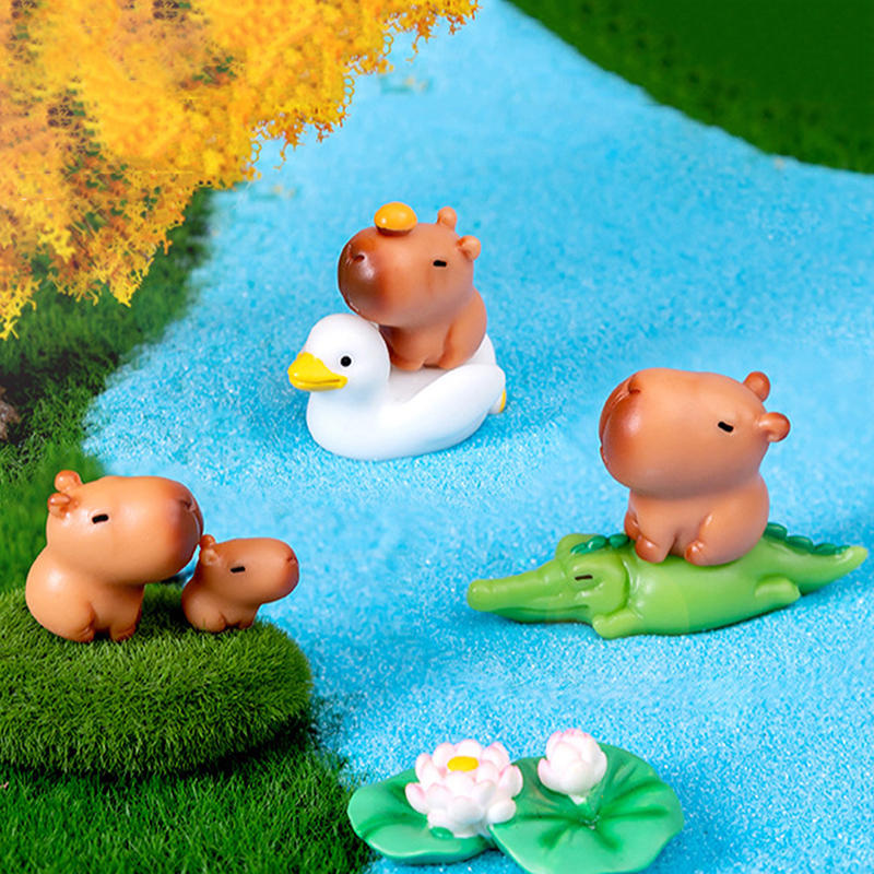 10pcs Miniature Capybara Figur - Photography Desk recension och pris