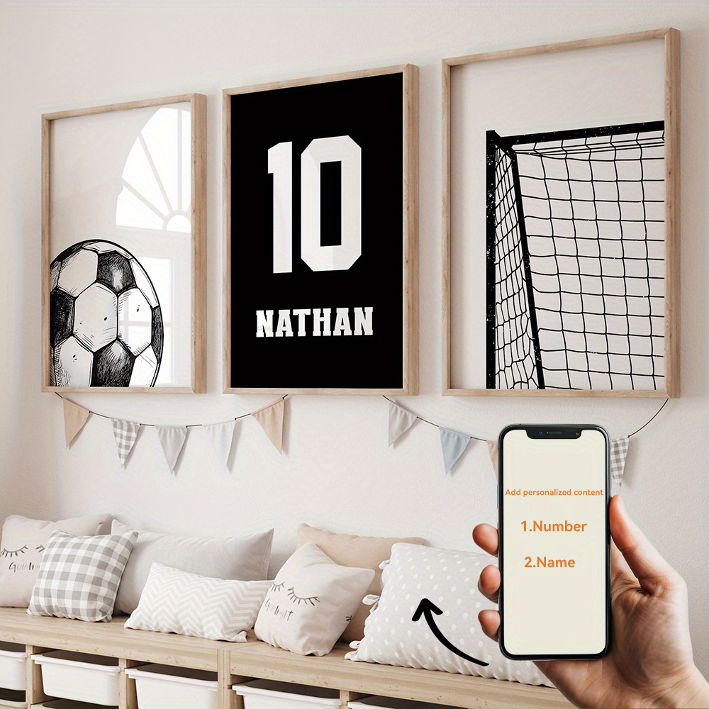 Custom Name and Number Soccer  - Photography Image recension och pris