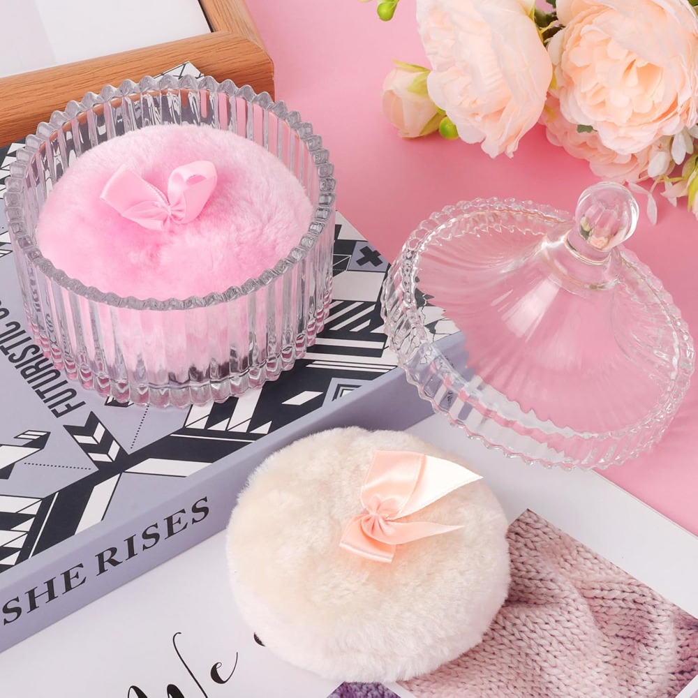 Powder Puff with Glass Storage - Beauty Dish Softbox recension och pris