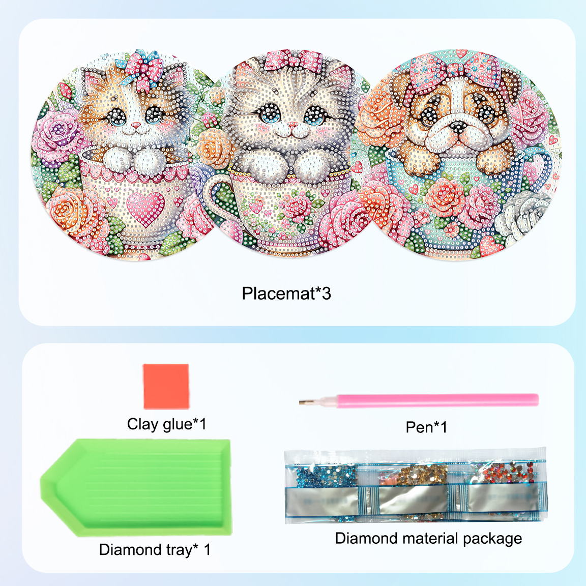 3Pcs Diamond Art Painting Plac - Photography Desk recension och pris