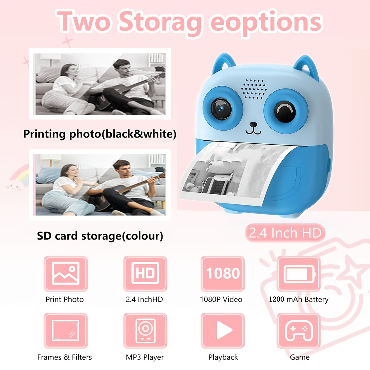 Cute Shape Instant Print Camer - Photography Unit recension och pris