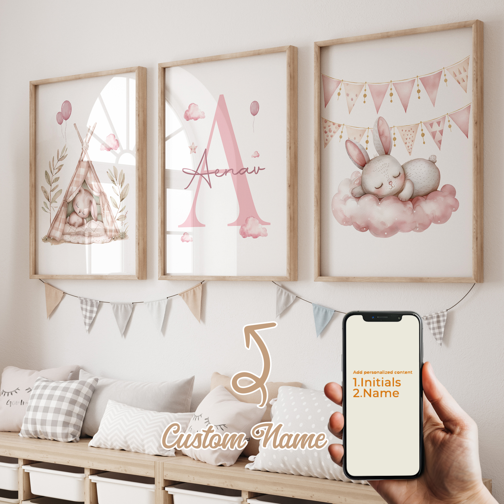3pcs Personalized Custom Name  - Photography Image recension och pris