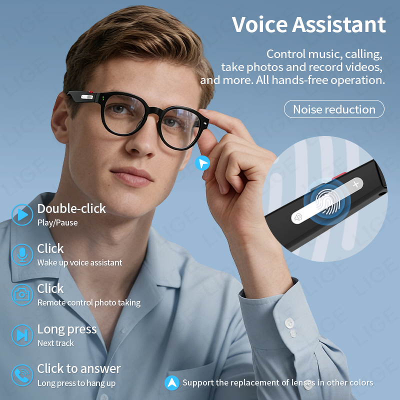 LIGE Smart Sunglasses Men with - Photography Translate recension och pris