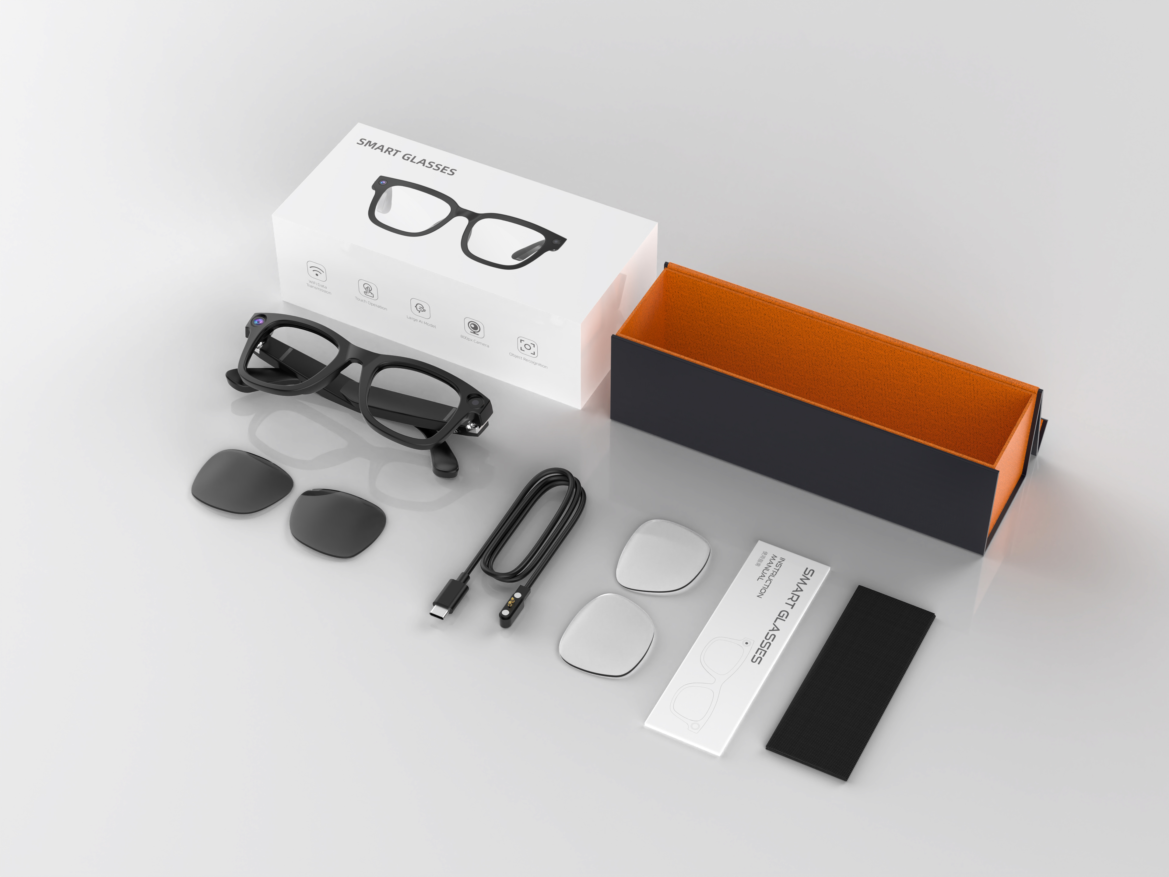G300 AI Smart Glasses 800W HD  - Photography Translate recension och pris