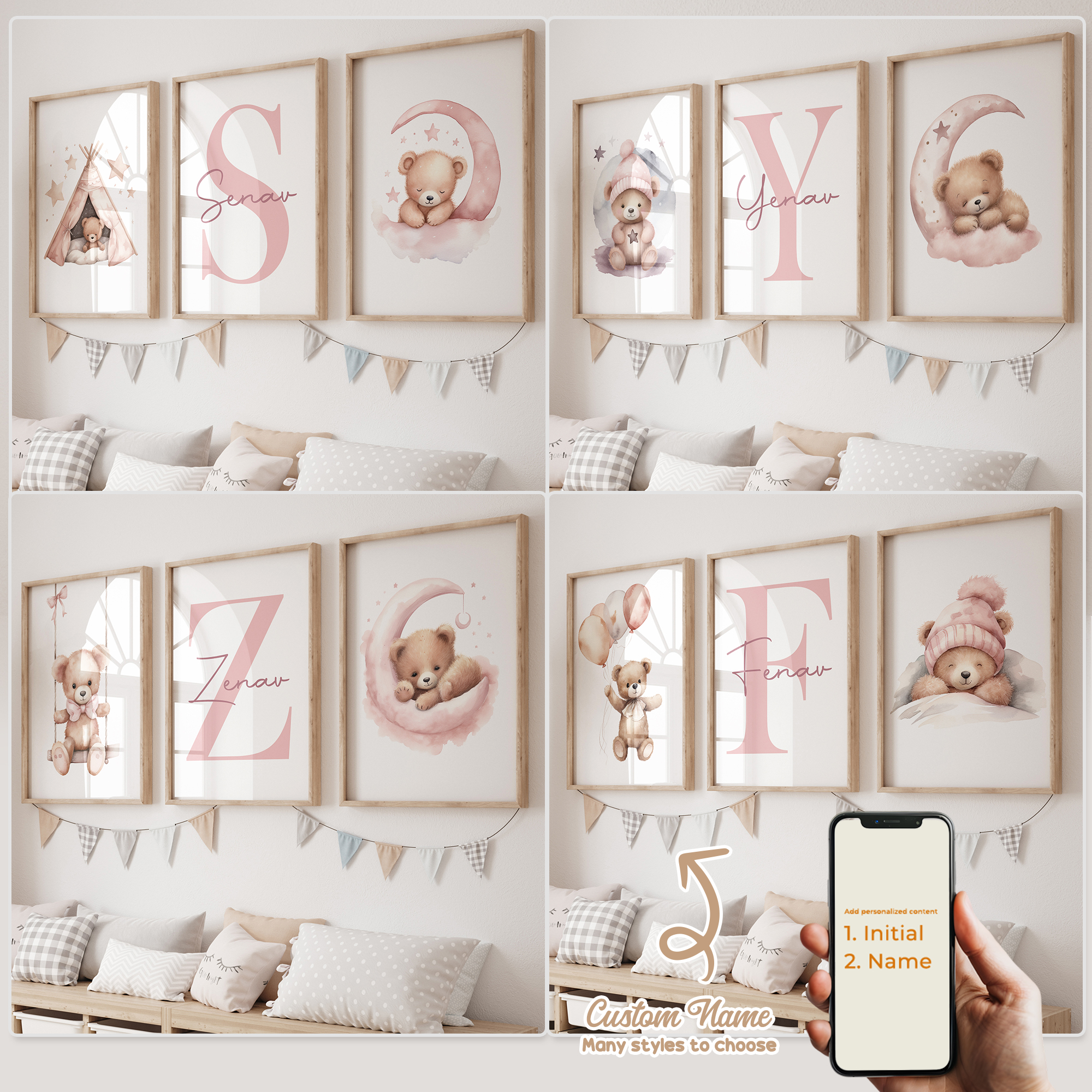 3pcs Personalized Custom Name  - Photography Image recension och pris