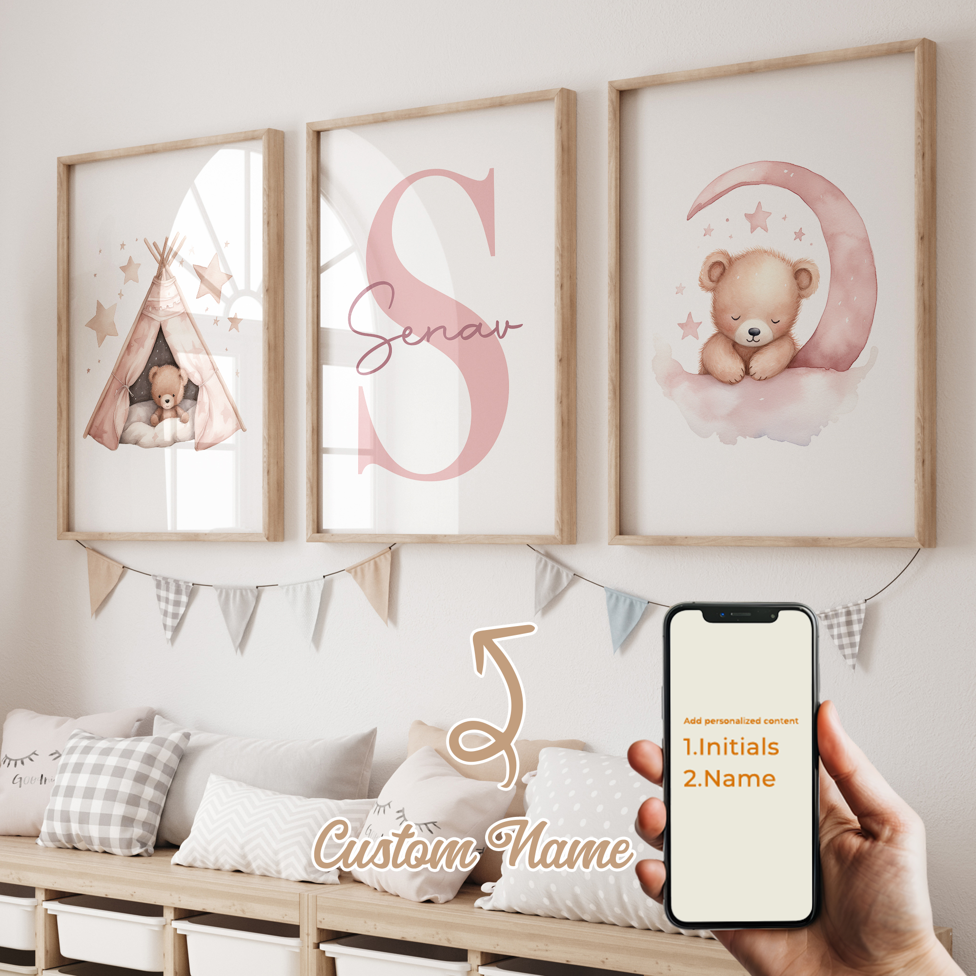 3pcs Personalized Custom Name  - Photography Image recension och pris