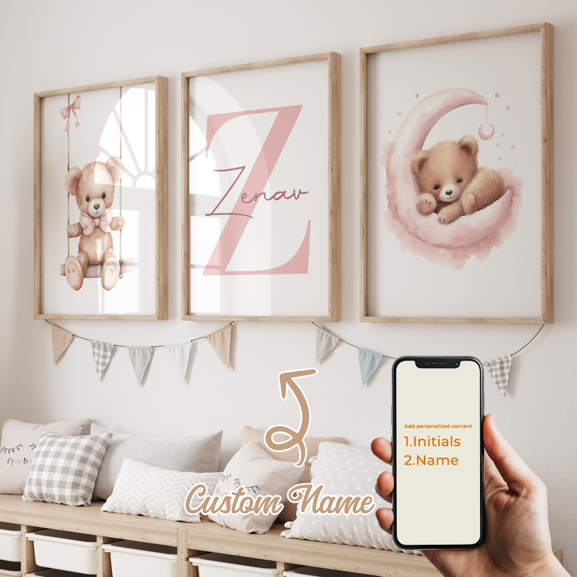 3pcs Personalized Custom Name  - Photography Image recension och pris