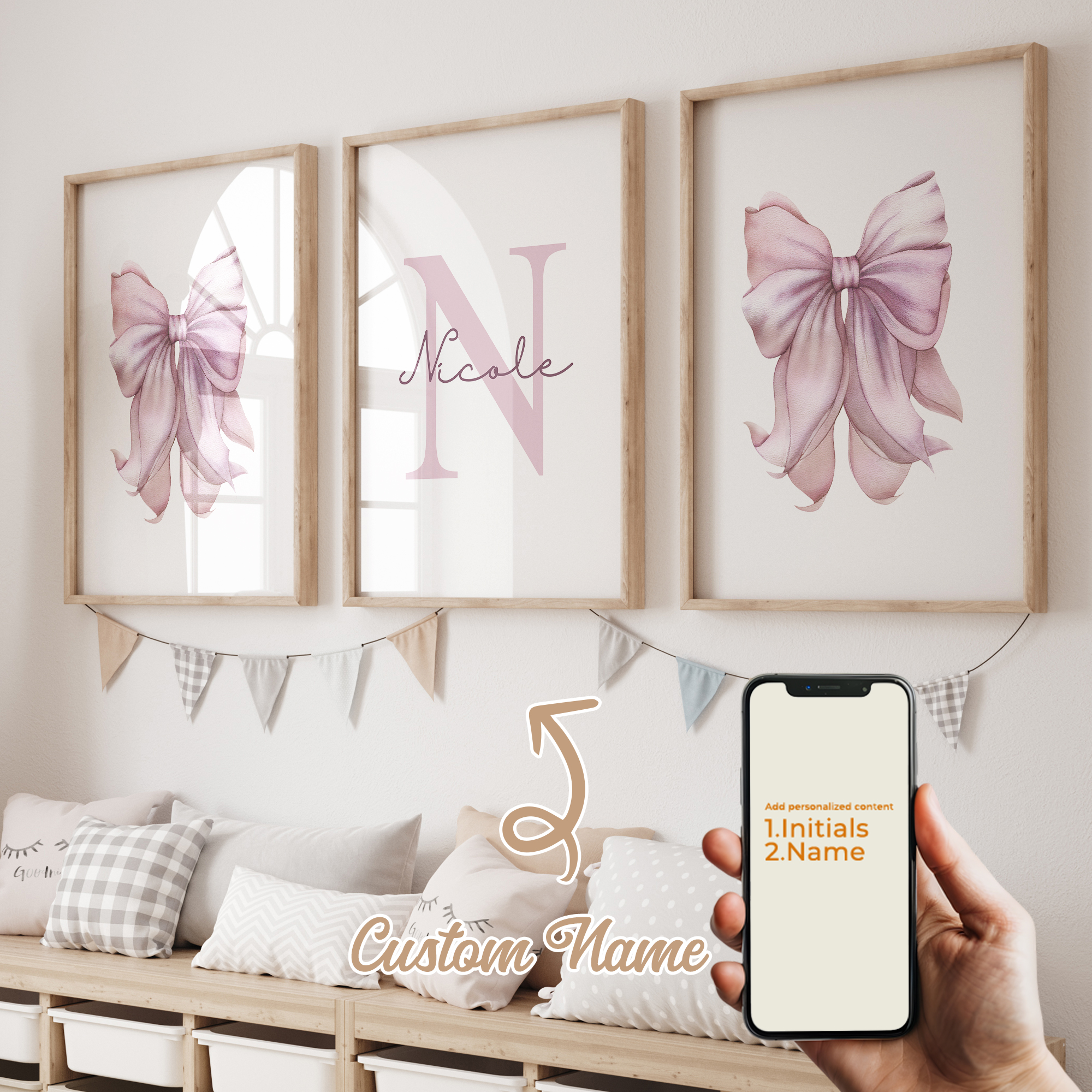 3pcs Personalized Custom Name  - Photography Image recension och pris