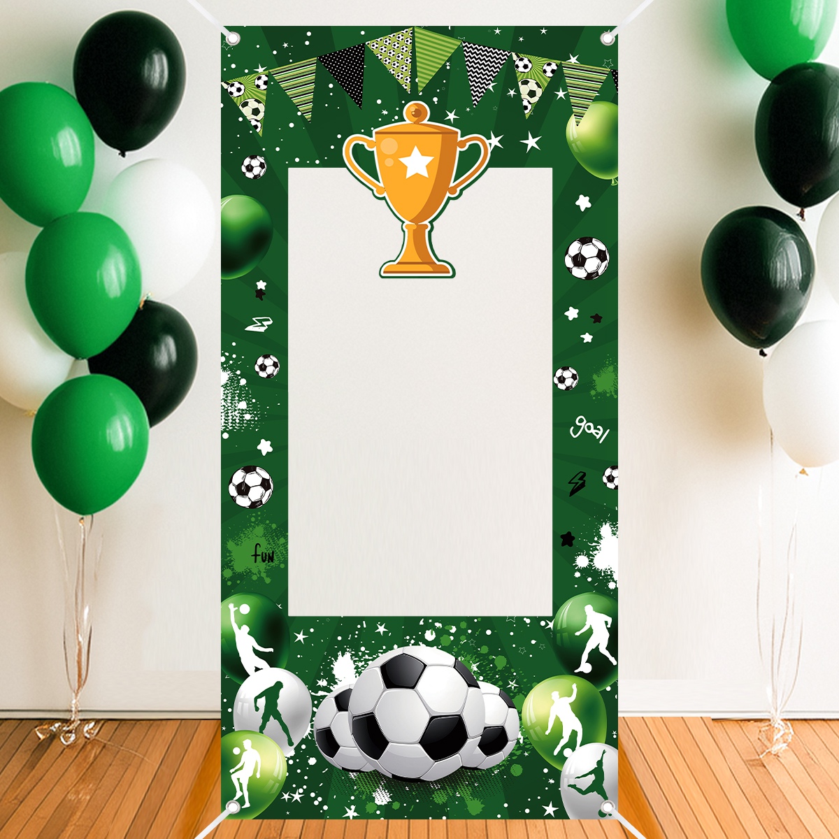 1pc Green Soccer Decorative Ph - Photography Class recension och pris