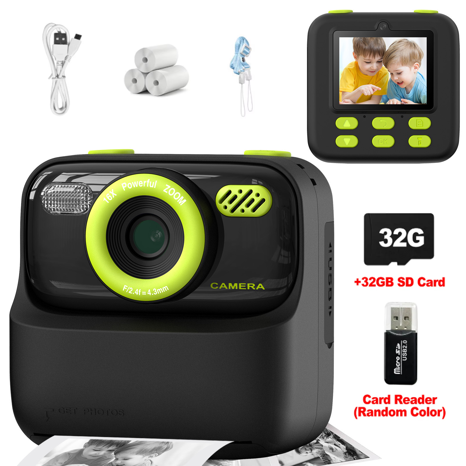 Kids Instant Print Camera 32GB - Photography Unit recension och pris
