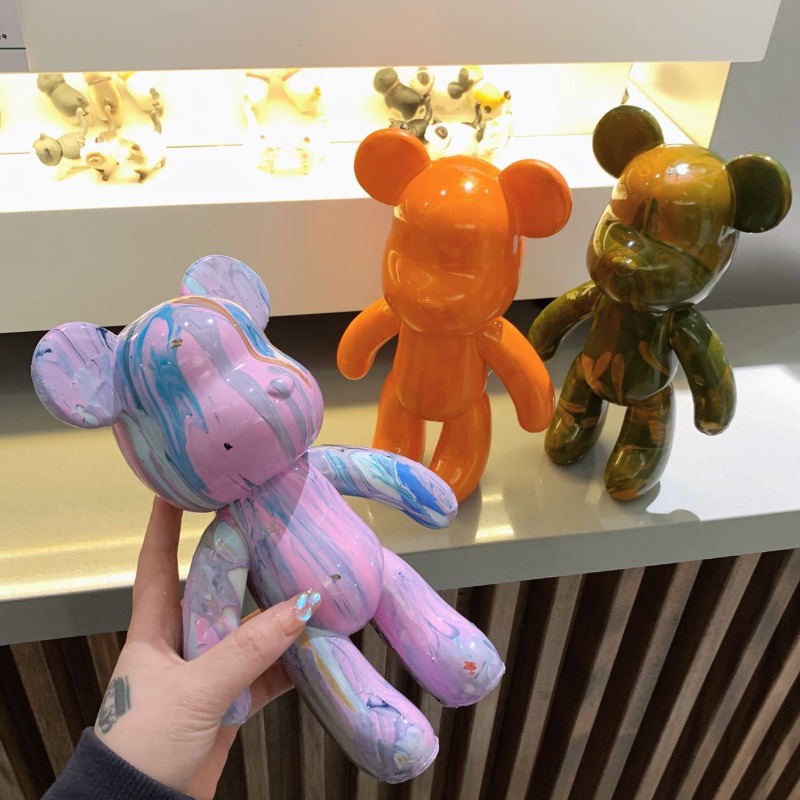 23cm DIY Paint Fluid Bear Figu - Photography Desk recension och pris