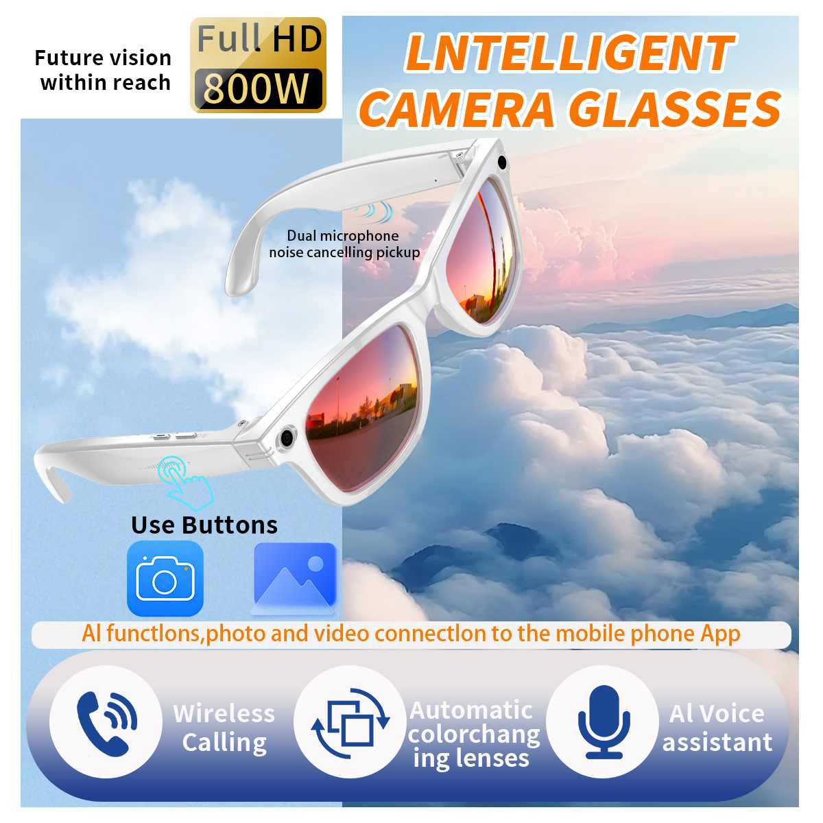 New Smart Glasses For Men Wome - Photography Translate recension och pris