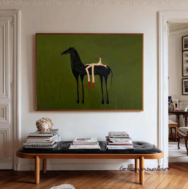 Modern Abstract Western Horse  - Photography Image recension och pris