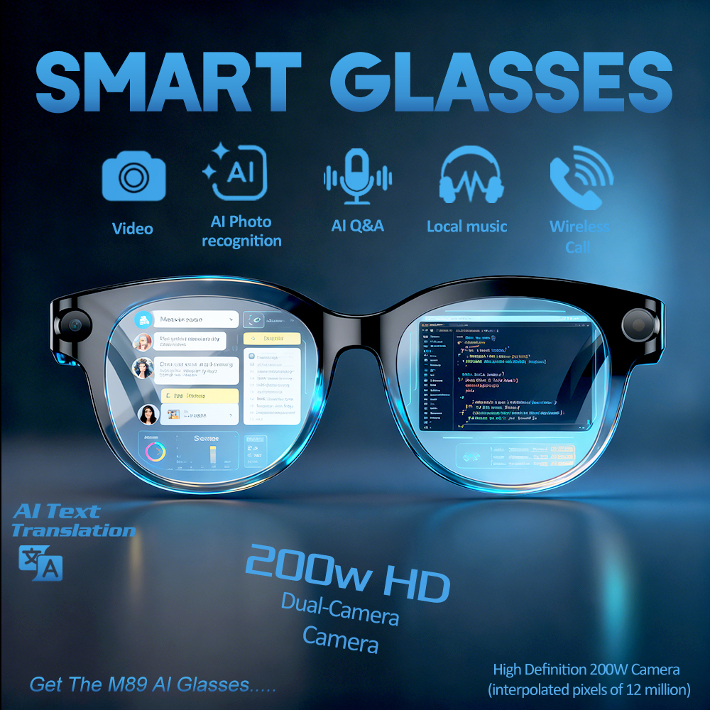 New 200W Camera AI Glasses For - Photography Translate recension och pris