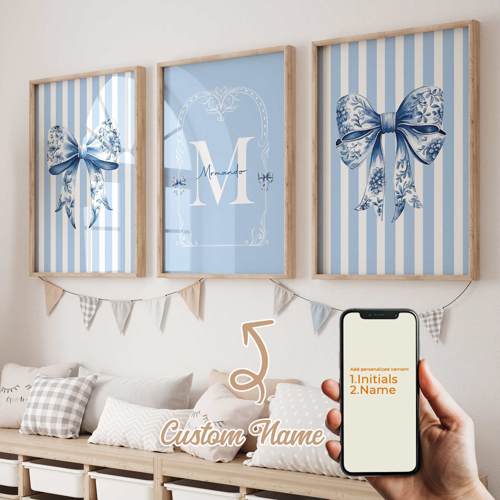 3pcs Personalized Custom Name  - Photography Image recension och pris