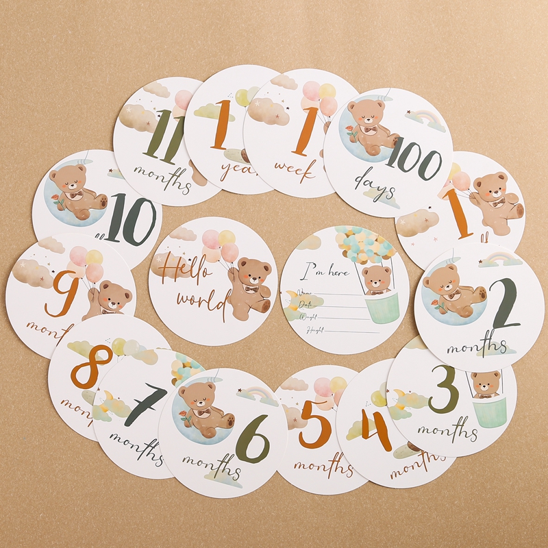16pc Paper Milestone Newborn P - Photography Paper recension och pris
