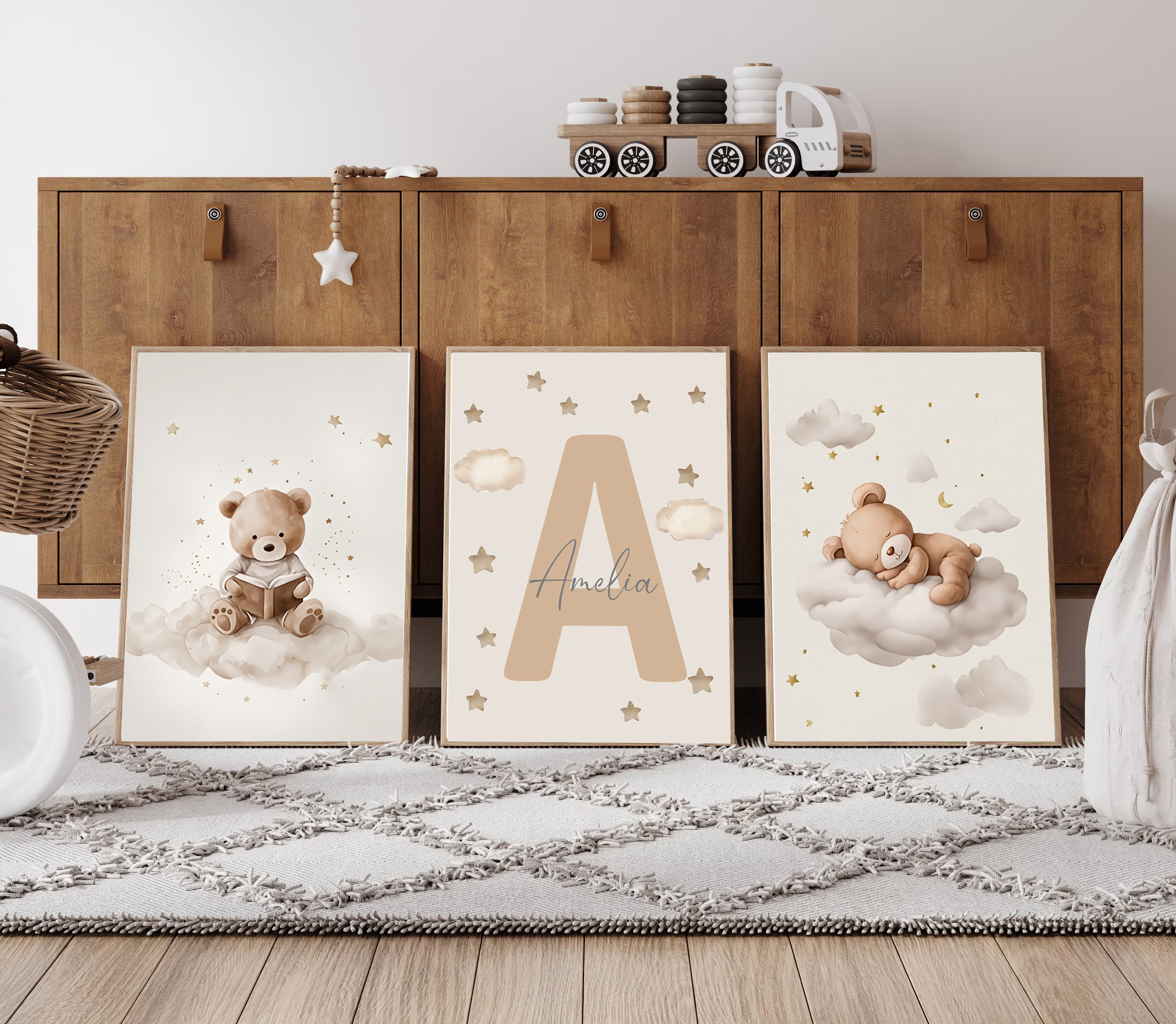 3pcs/set Bohemian Teddy Bear A - Photography Image recension och pris